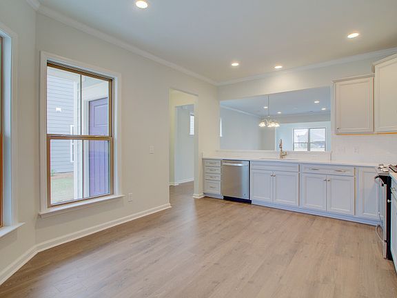 Large Windows light the Kitchen