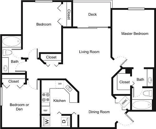 Floor plan C1 - 3A