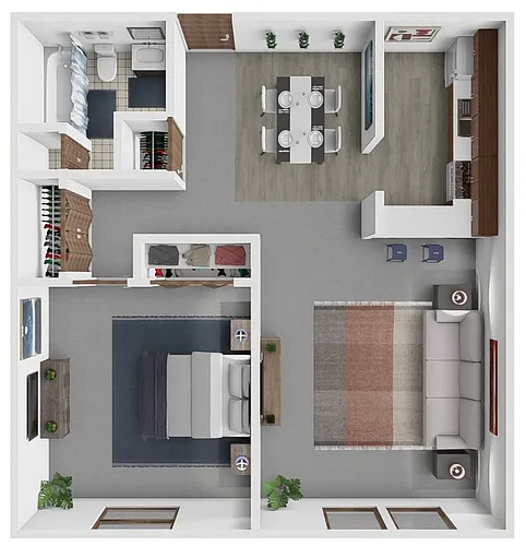 Floor plan O 1X1 BASS
