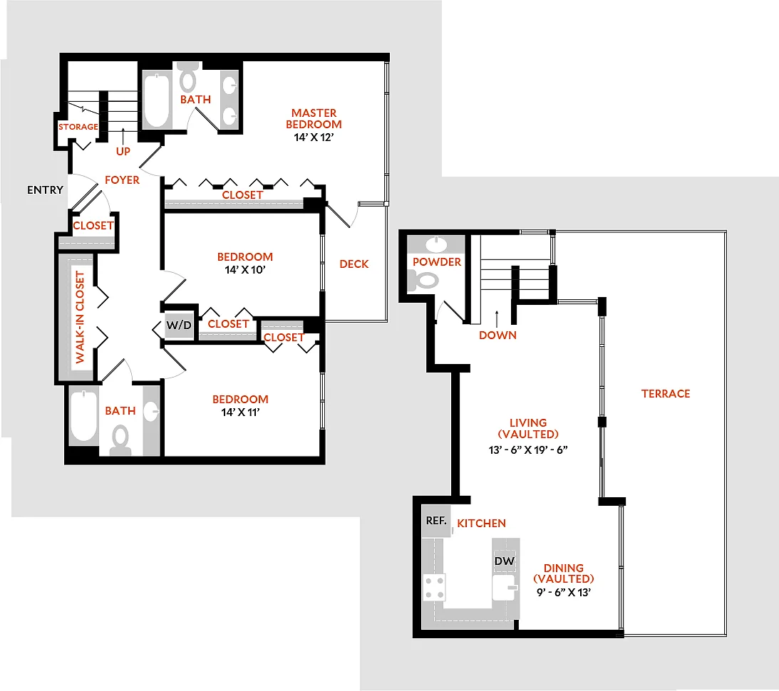 Floor plan Plan 3B