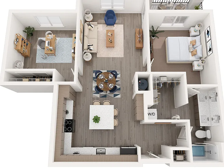 One Bedroom w/ Flex Den - B1 One Bedroom w/ Flex Den - B1