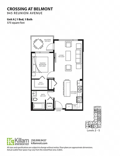 Floor plan One Bedroom