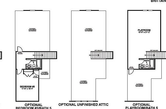 Brittain Floorplan Options