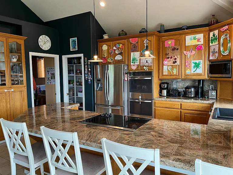Kitchen with large pantry
