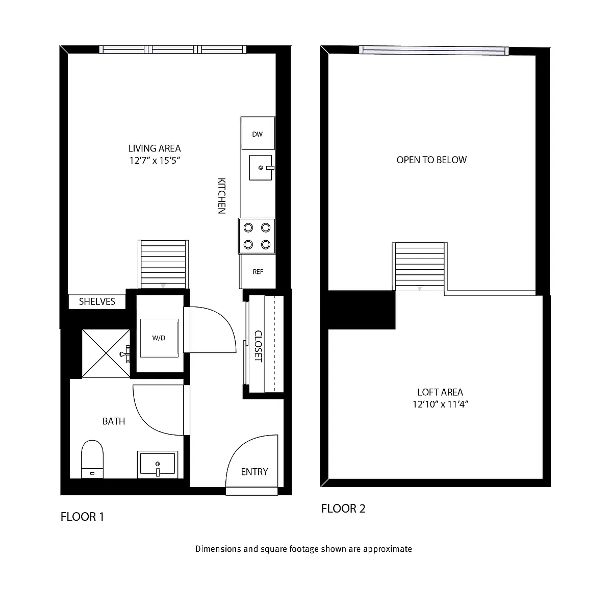 Floor plan Style A Loft