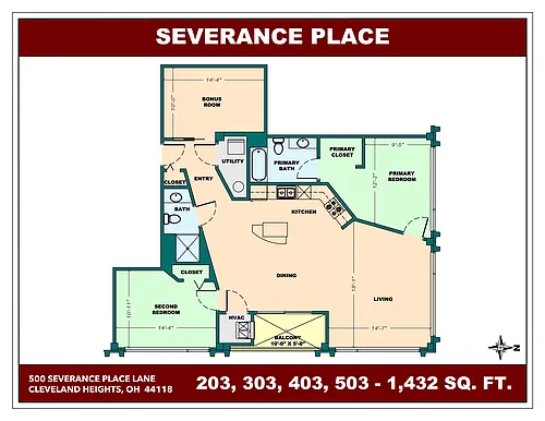 Floor plan 203 303 304 305