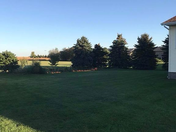 Back yard with garden 