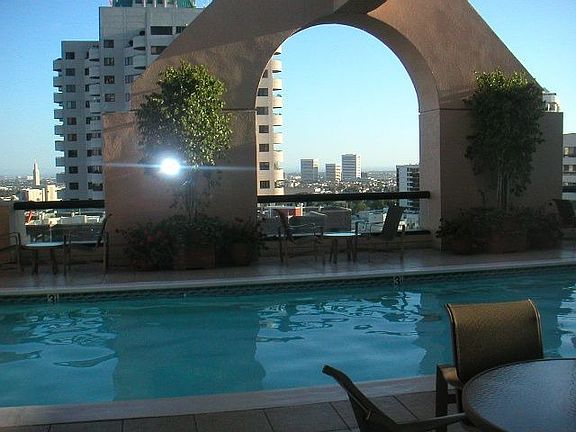 rooftop swimming pool by day