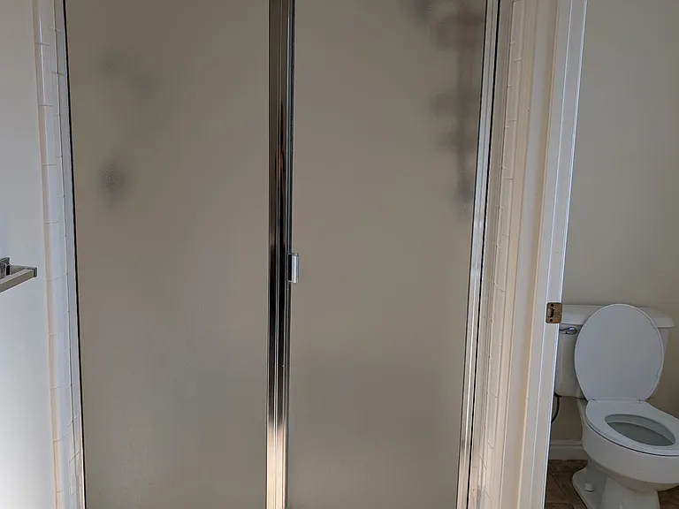 Master shower and water closet.