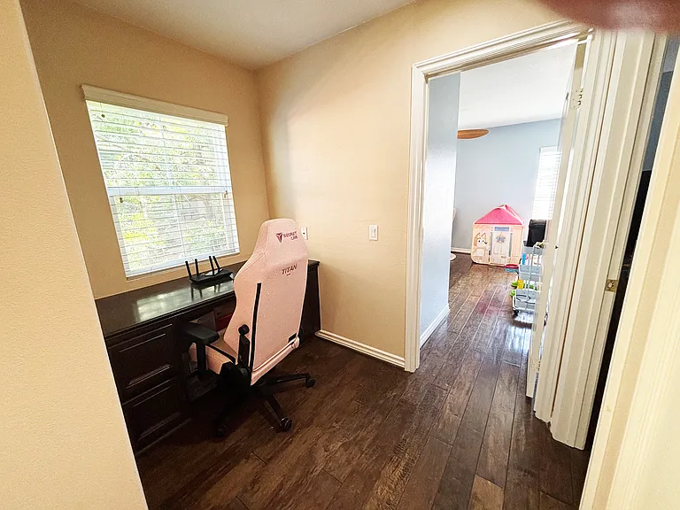 Hallway with a Second Built-in Desk