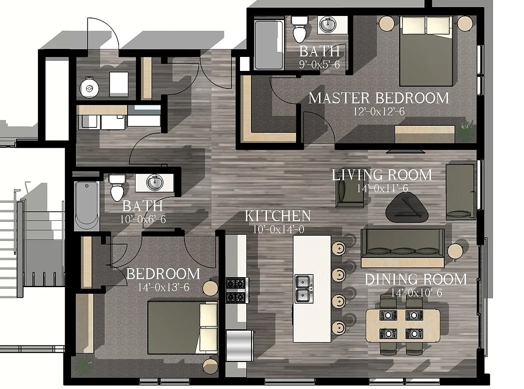 Floor plan Au Sable