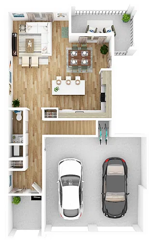 Floor plan T2 - Townhome