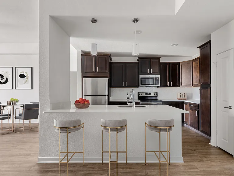 Spacious living and dining area