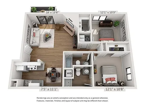 Floor plan 2X2
