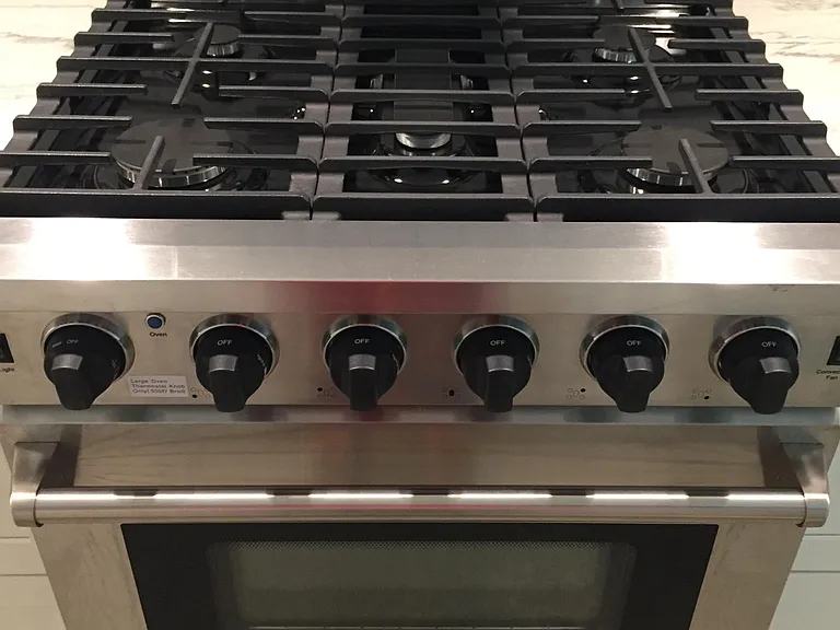 5 burner professional stove.