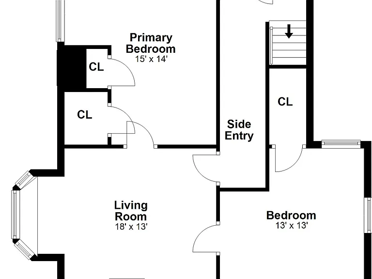 Floor plans for 47 Church St unit 1