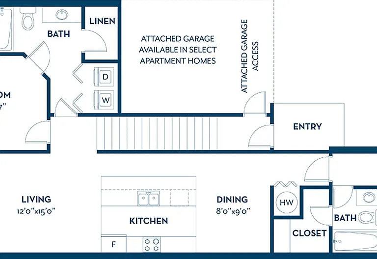 Newport 2 | 2BD, 2BA | 1244SF Newport 2 | 2BD, 2BA | 1244SF