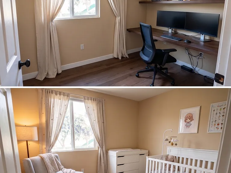 Room #2 Baby/Office Room AI Furnished - Virtually Staged