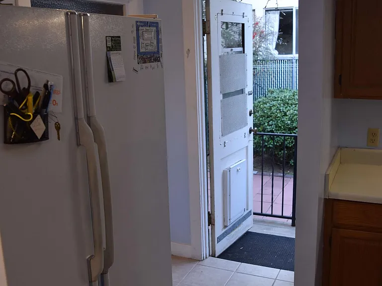 Backdoor (picture taken from the kitchen)