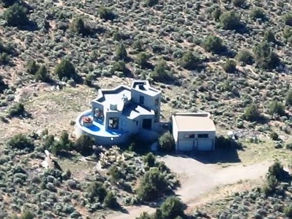 The Star House from the air.