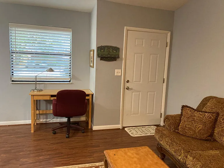 Desk in living room