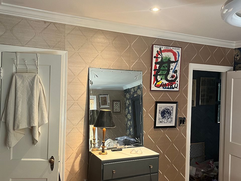 View from bed to hallway