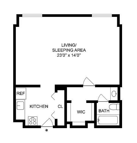 Floor plan Studio-B