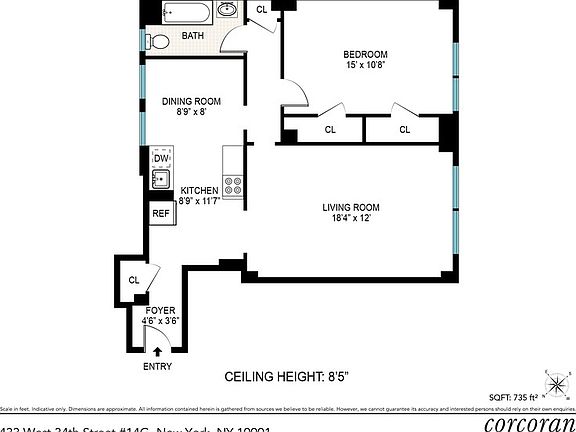 2nd image of 433 W 34th St APT 14G