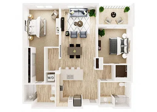 Floor plan 2B2B B