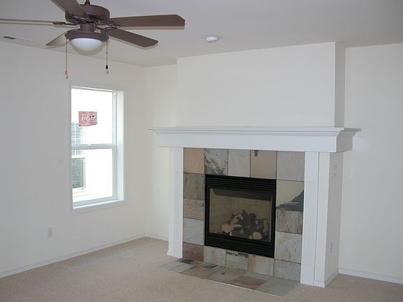 Tiled fireplace