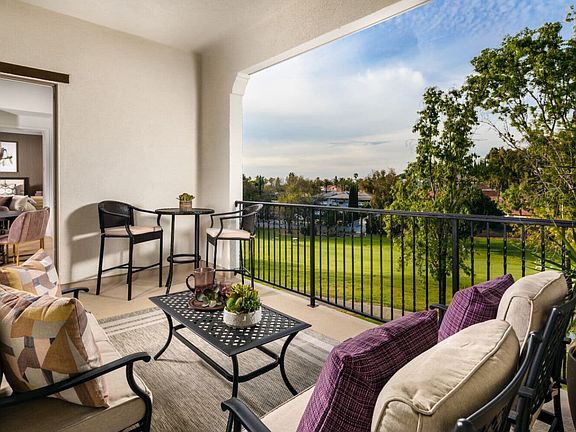 This is the deck of the Villas Plan 5V model home.