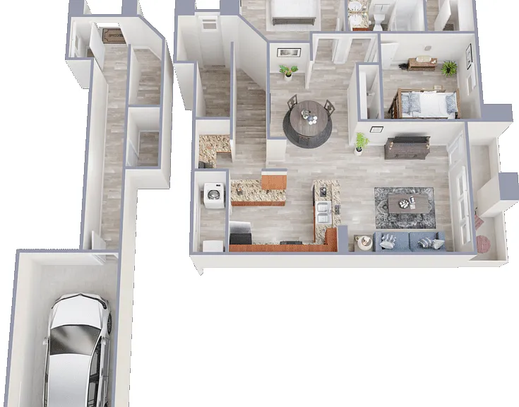 Via Geneve with Attached Garage included Floorplan Diagram