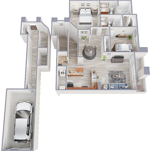 Floor plan Via Geneve with Attached Garage included