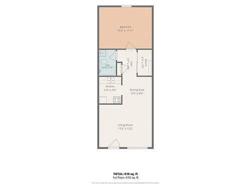 Floor plan 1 Bedroom