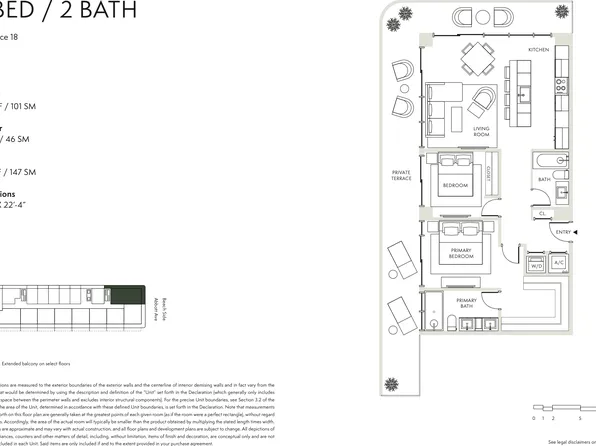 Residence 18 Plan, Ella Miami Beach