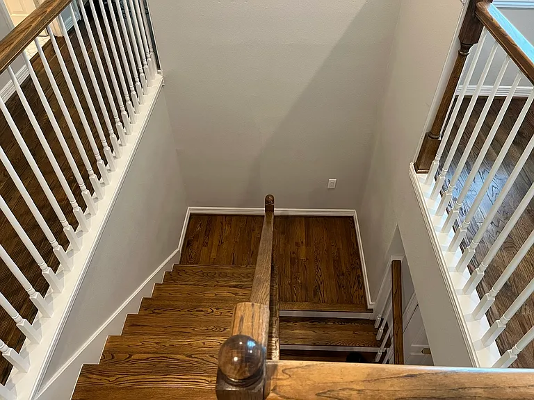 View from stairway landing