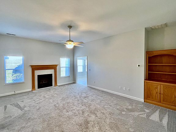 Living Room with Gas Fireplace and Built-Ins