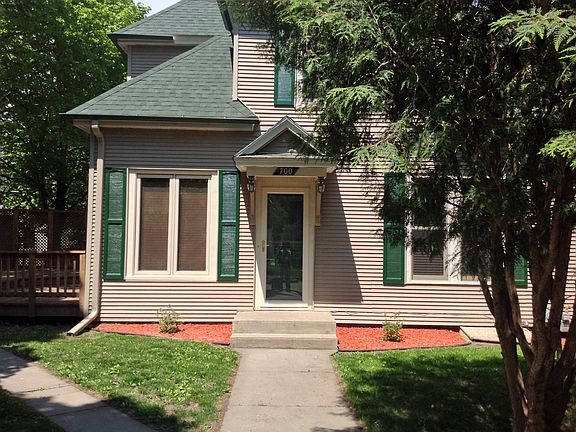 Front view from sidewalk