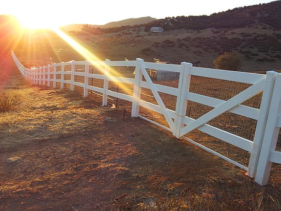 fence at front of proper