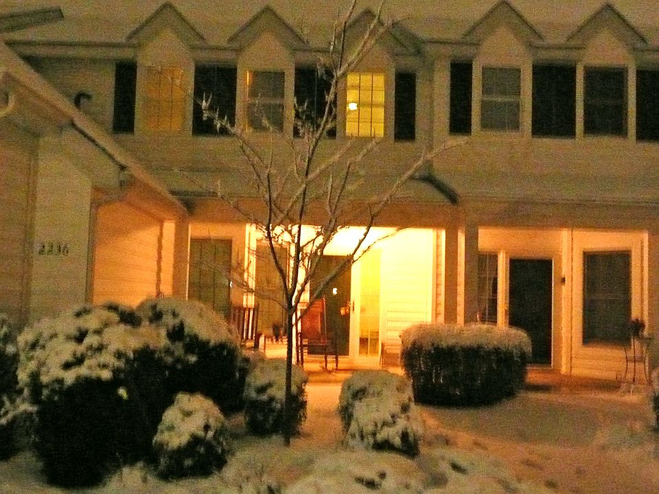 Front entrance in winter