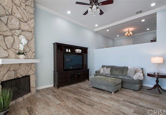 Spacious Living Room with high ceilings!