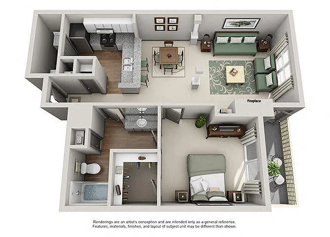 Floor plan 1C Renovation 2