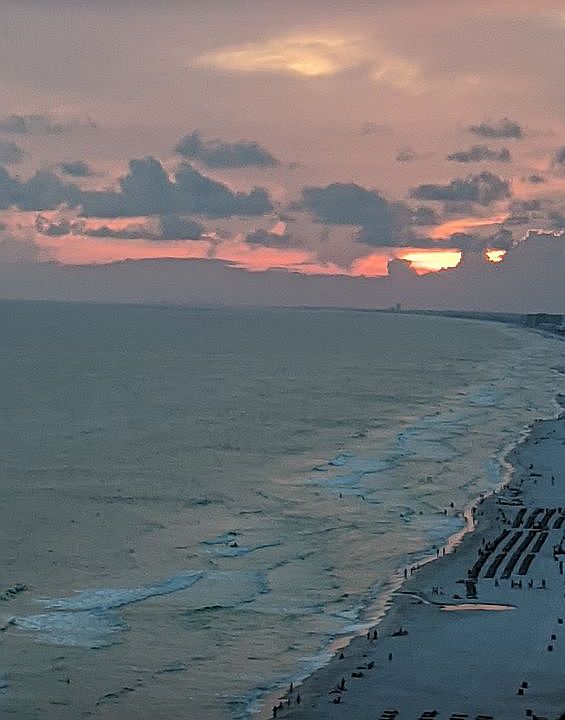 Sunset from the balcony