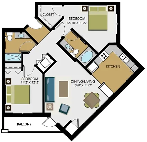 Floor plan Crosby
