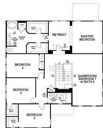 second story floor plan