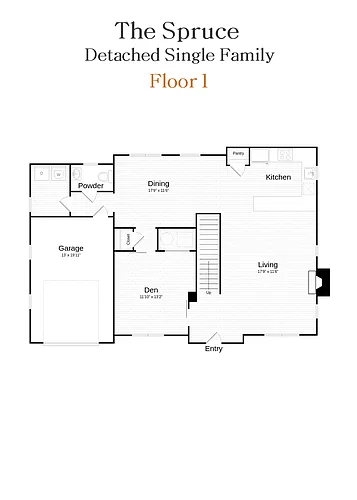 Floor plan The Spruce Detached Single Family