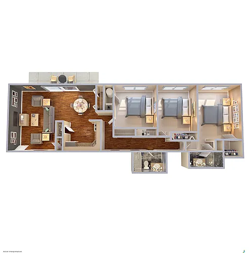 Floor plan 3 Bedroom