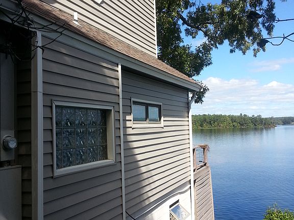 Right side of house