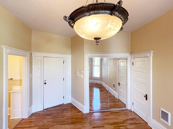 Left to Right; Bathroom, Front Door, Coat Closet, Bedroom