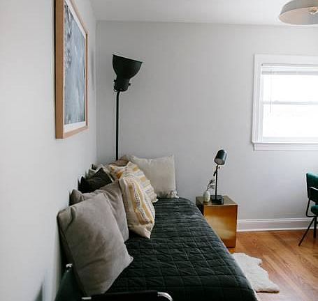 2nd bedroom, twin bed pictured, but can easily fit a queen b
